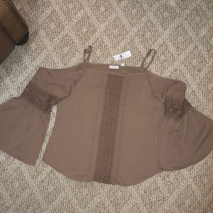 New York & Co Cold Shoulder Top